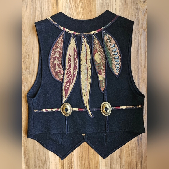Vintage Coloratura Women's Vest 80's Southwestern - Picture 2 of 11